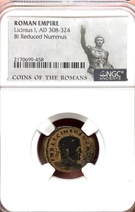 Roman Empire Licinius I AD 317-324 BI Reduced Nummus NGC - Picture 1 of 2