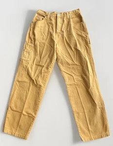 Vintage Guess Carpenter Baggy Jeans Men’s 30x34 Yellow Streetwear Made In US - Picture 1 of 15