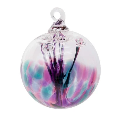 | 3" Mini Glass Tree of Life | Handmade Ornament | Hanging Garden Gazing Ball... - Image 1 of 4