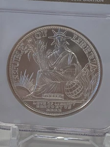 2000 Liberia SIlver $20 New Millenium Coin - NGC Graded MS69 - Picture 1 of 5