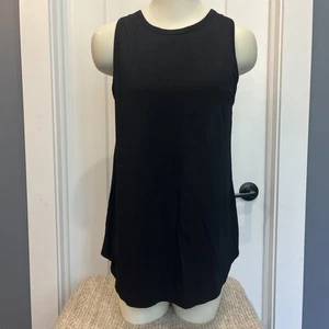 Shebird Women’s Black Racerback Tunic Tank Top Sz 5 M/L Built In Bra Athletic - Picture 1 of 6