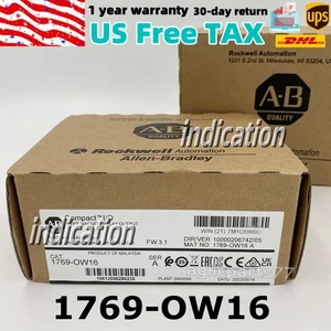 NEW AB 1769-OW16 CompactLogix Relay Output Module Factory Sealed 1769OW16 TX - Picture 1 of 7