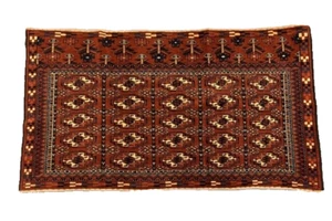 Handmade Antique Carpet Cushion Tribal Traditional Antique Turkish 2 x 4 Red Rug - Picture 1 of 6