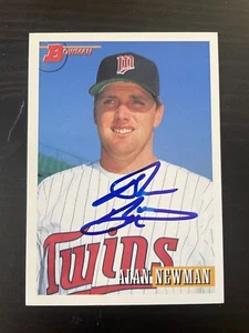 1993 Bowman #129 Alan Newman Minnesota Twins Signed Card Autographed - Picture 1 of 1