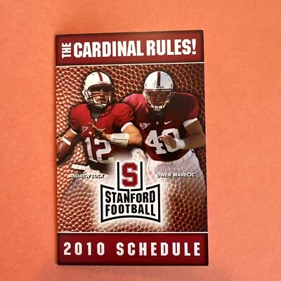 2010 STANFORD UNIVERSITY FOOTBALL SCHEDULE - Image 1 of 4