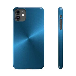 Funda Delgada Color Aluminio Azul iPhone 16/15/14/13/12/11, Acabado Brillante - Imagen 1 de 73