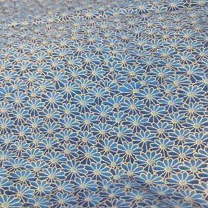Kona Bay Fabrics Blue Floral Fabric 3/4 Yard x 44" Quilting Sewing - Picture 1 of 3