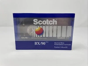 Scotch BX/90 Nuevo y Sellado Vintage 90 Minutos Cinta Cassette en Blanco Sesgo Normal - Imagen 1 de 3