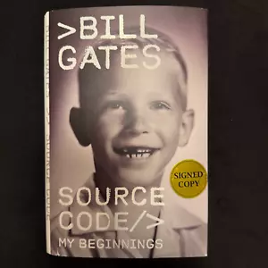 Bill Gates - Source Code: My Beginnings SIGNED Autographed B&N Hardcover Book - Picture 1 of 2
