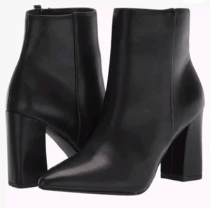Madden Girl Flexx schwarz Pari Stiefel Absatz Booties neu neu im Karton Größe 10 klassisch - Bild 1 von 8