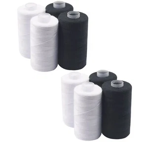 (0,02 EUR/10 m) Nähgarn 8 Spulen Nähfaden Set Nähmaschine Garn Polyester 4000m - Bild 1 von 4