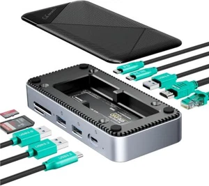 M.2 NVMe SATA SSD Gehäuse USB Typ C 10Gbps NVMe SSD Externes Gehäuse USB 3.2Gen2 - Bild 1 von 9