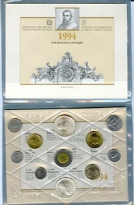 1994 - Serie annuale Italia in confezione della zecca - 11 valori - Picture 1 of 1