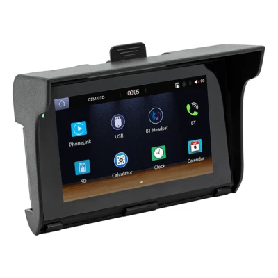 Reproductor MP5 Navegador GPS Inalámbrico Carplay Bluetooth USB Impermeable Motocicleta Foto 1 de 4