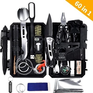 ANTARCTICA Emergency Survival Gear Kits 60 in 1 Military Prepper Lightweight - Bild 1 von 8