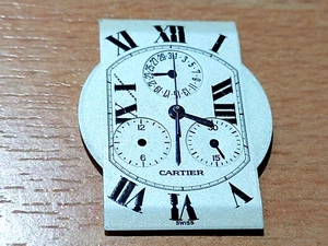 FOR PARTS CARTIER TANK AMERICAINE REF 2312 " DIAL & HANDS " FOR CAL 212P - USED - Picture 1 of 12