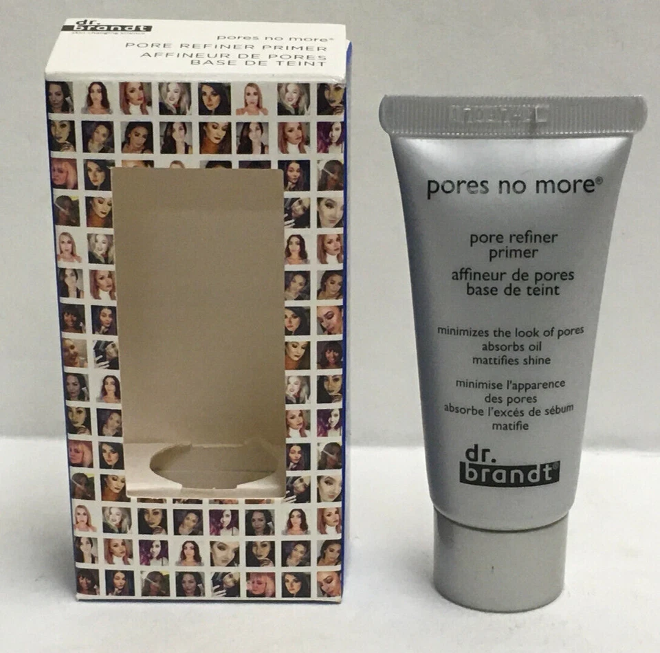 Dr. Brandt Pores No More Pore Refiner Primer 0.5oz 15ml Travel Size