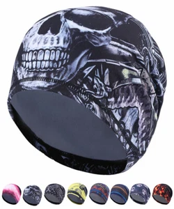 Skull Beanie Hat Slouchy Skull Beanies Cap Head Wrap Hip Hop Hats for Men Women - Picture 1 of 22