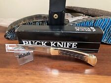 Buck Knife 110 - (1995) "Union Pacific Railroad" Remer Brown Bone W/Box **NOS**
