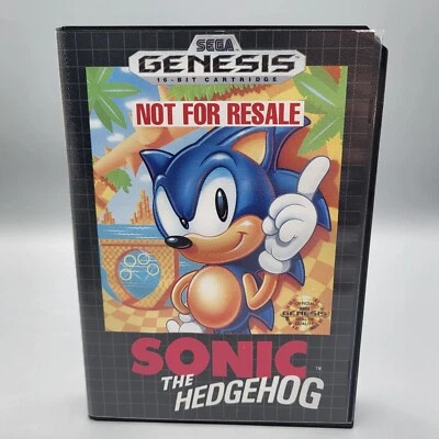 Sonic the Hedgehog Sega Genesis 1991 NOT FOR RESALE EDITION With Manual Tested - Image 1 of 4