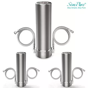3 x SimPure V7 5 stadi sistema di filtro acqua sotto il lavandino 20K galloni acciaio inox - Foto 1 di 8