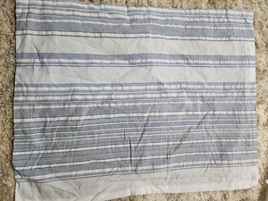 Tommy Bahama Blue White Farmhouse Stripe Standard Pillow Sham - Picture 1 of 6