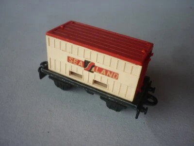 Matchbox Superfast 1977 Eisenbahn Flatbed Container  Wagon "SEA LAND" - Bild 1 von 3