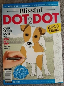 Adult Blissful Dot 2 to Dot Number Activity Book Connect the Dots Magazine  - Picture 1 of 1