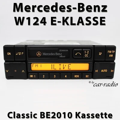 Original Mercedes W124 Radio Classic BE2010 Becker Kassettenradio E-Klasse 1-DIN - Bild 1 von 4