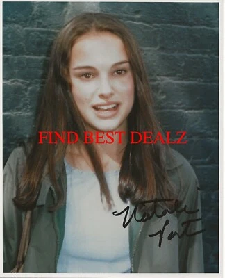 🌟Natalie Portman💥Actriz de cine estadounidense, modelo foto firmada autógrafo reimpresión Foto 1 de 4