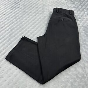 Dockers Dress Pants Mens 33X29 Black Pleated Stretch Workwear Preppy Normcore
