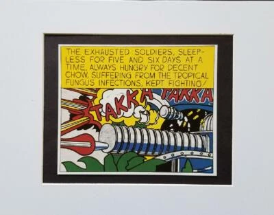 Litografía en color "Takka Takka" de Roy Lichtenstein 1983 Foto 1 de 4