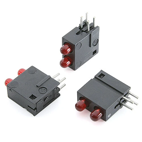 [40pcs] Dual-LED-Red-in-Case Dual LED 3mm Red in Case THT - Bild 1 von 1