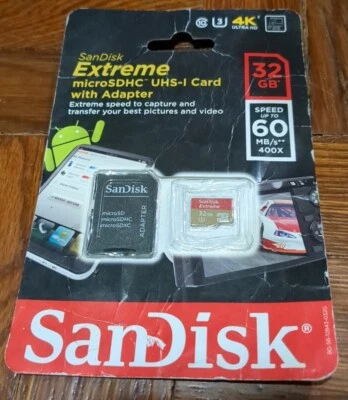 SanDisk 32GB microSDHC Extreme Class 10 Memory Card w/ Adapter - Image 1 of 2