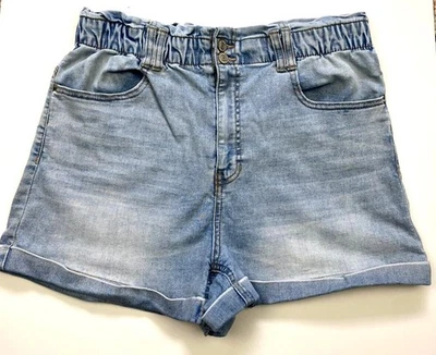 Vanilla Star Bolsa de Papel Cintura Denim Jean MAMÁ Pantalones Cortos Talla 13 Juniors Mujer E63 Foto 1 de 4