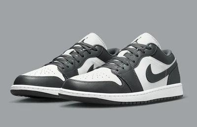 Air Jordan 1 Low Men's Multi Size Iron Grey/Summit White 553558-044 Fast Ship - Image 1 of 4