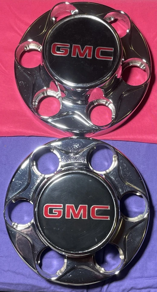 Tapacubos centrales de rueda GMC cromados Sierra Yukon camioneta SUBURBAN 1500 2500 Foto 1 de 4