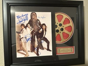Star Wars Reproduction Signature Photo Hollywood Movie Reel Display - Picture 1 of 1