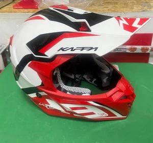 CASCO MOTO CROSS ENDURO MARCA KAPPA COLORE BIANCO ROSSO NERO - Imagen 1 de 12
