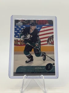 2002 Upper Deck Hockey Card #1 Vitaly Vishnevski Mighty Ducks - Picture 1 of 2