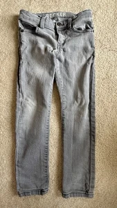 Rocker Jeans For Kids, Size 6, Adjustable Waist, Gray - Picture 1 of 7
