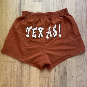 Texas Longhorns Damen Large Spell out Vintage Gym Shorts Soffe 2,5 Zoll - Bild 1 von 6