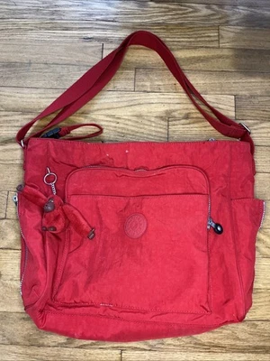 Kipling Vibrant Red Diaper Bag Kyler Travel Bag Weekender Crossbody, Stroller - Image 1 of 4