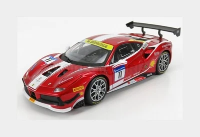 BURAGO 18-26582-KIT FERRARI - 488 CHALLENGE N 11 RACING 2017 - RED MET - 1/24 - Immagine 1 di 2