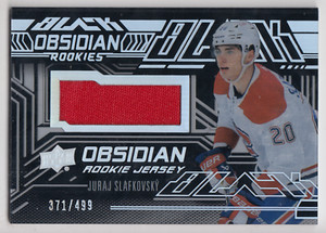 2022/23 UPPER DECK SPX JURAJ SLAFKOVSKY RC /499 PATCH OBSIDIAN ROOKIES #ORJ-JS