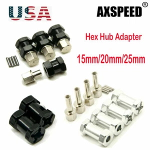 AXSPEED 12mm Hex Wheel Hub 15/20/25mm Widen Adapters For AXIAL SCX10 RC Crawler - Picture 1 of 4