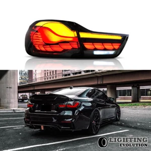 Repackaged VLAND OLED Tail Lights For 2014-2020 BMW F32 F33 M4 Smoke Sequential - Picture 1 of 18