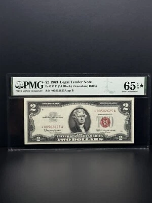 1963-$2 DOLLARS STAR NOTE Very Nice Piece For Your Collection Gem UNC. - Image 1 of 2