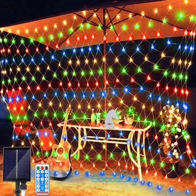 Cadena De Luces Solares 96 LED Tira Luz Solar Impermeable Jardin Navidad Decor - Image 1 of 4