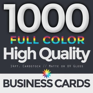 1000 tarjetas de visita a todo color ambos lados diseño gratuito y envío gratuito - Imagen 1 de 2